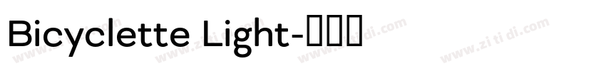 Bicyclette Light字体转换